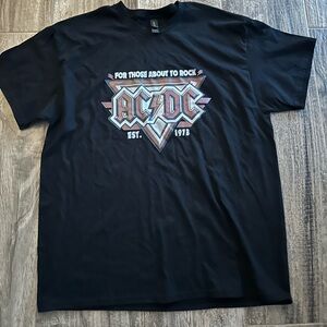 AC/DC Black Graphic T-Shirt
